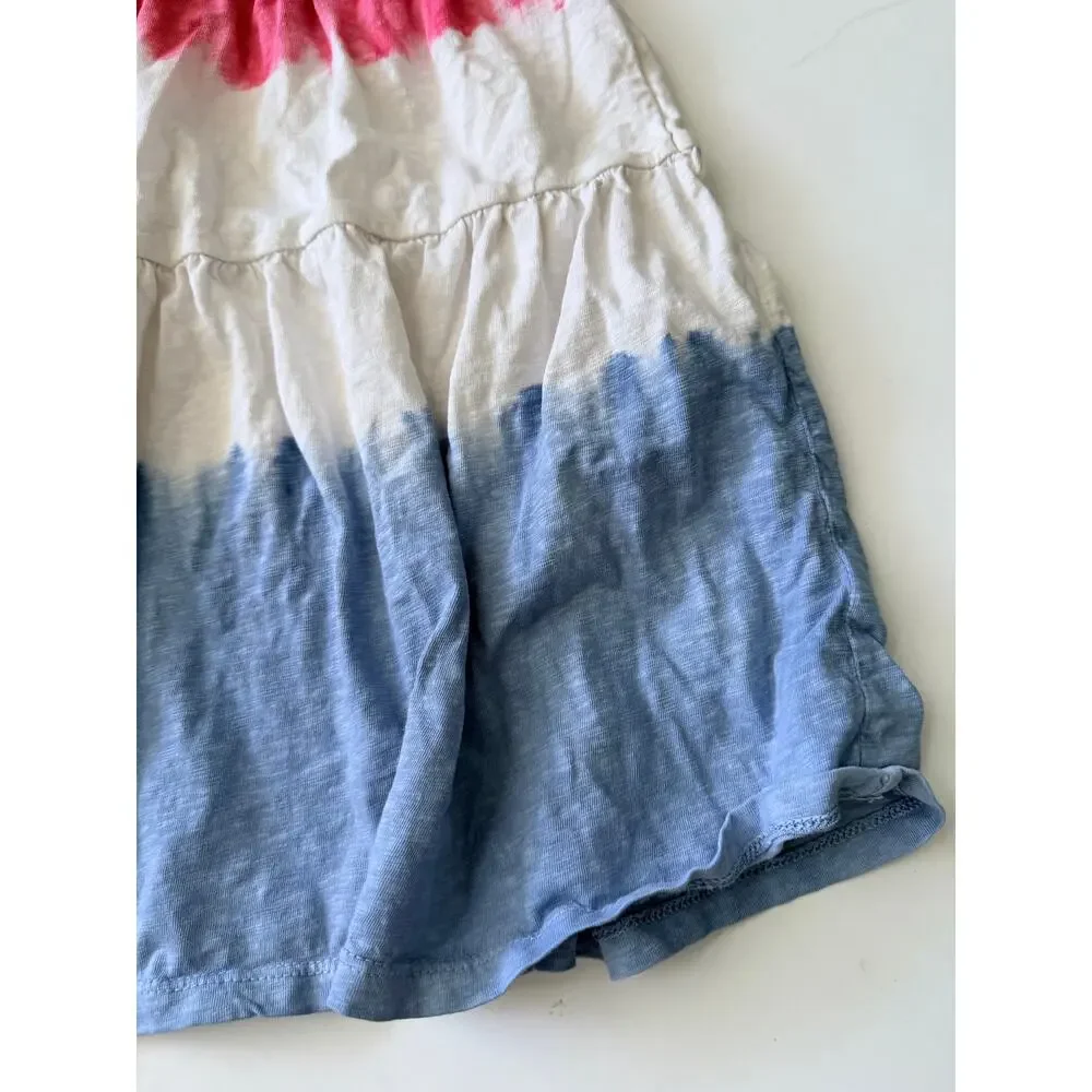 Cat & Jack Girls' Patriotic Dipped Dye Flutter Dress